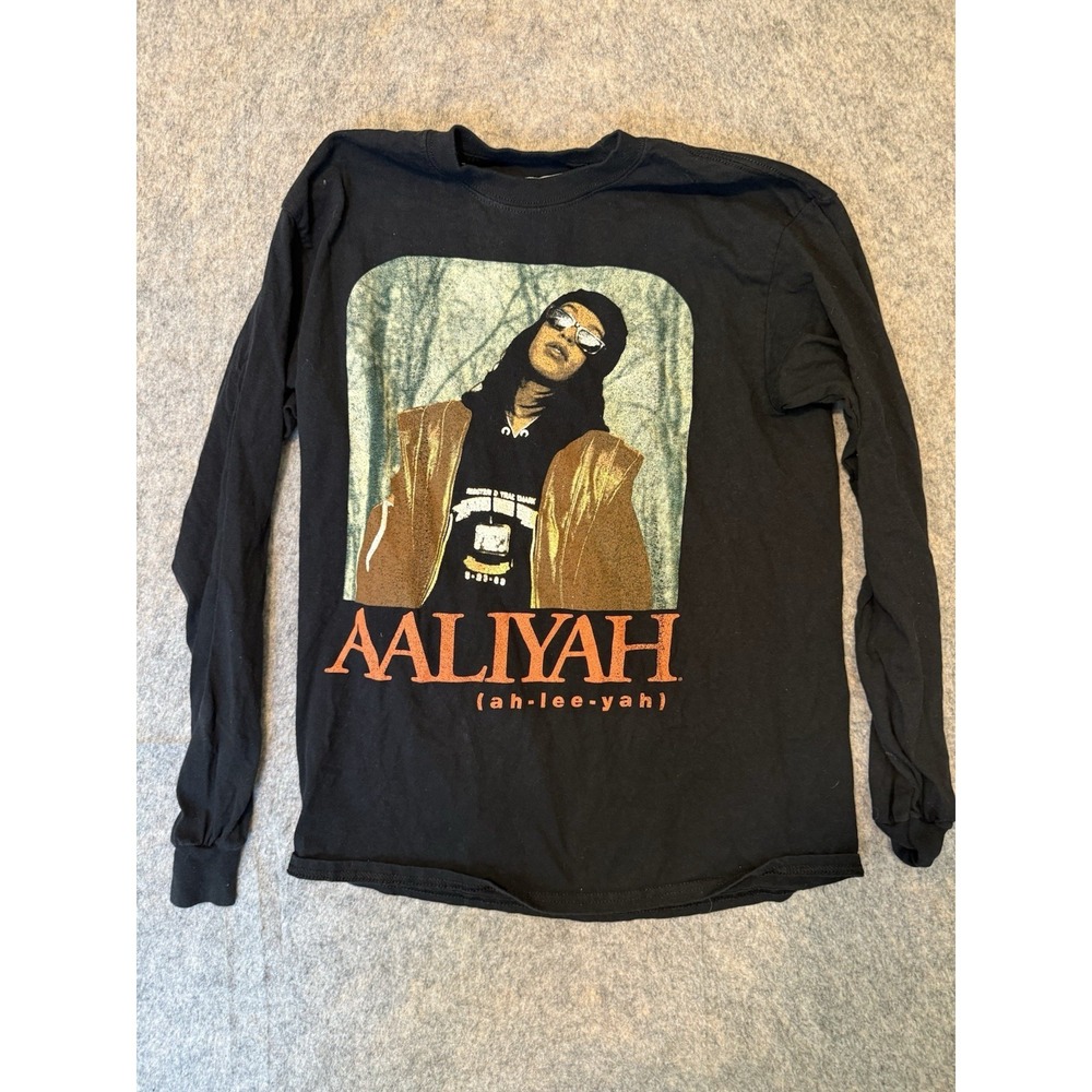 Aaliyah Back & Forth Shirt Mens M Ripple Junction Long Sleeve R&B Hip Hop 90s